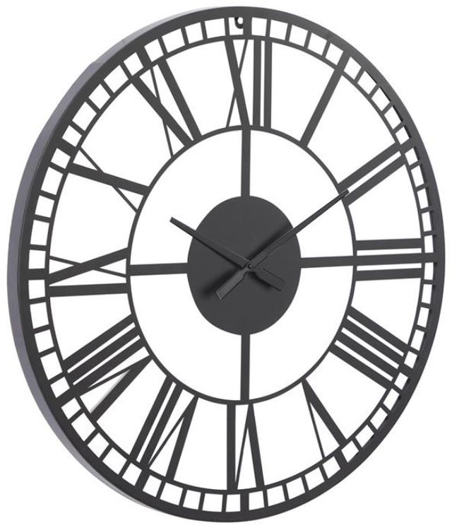 Deco Marche Black Open Cutout Frame Wall Clock-1