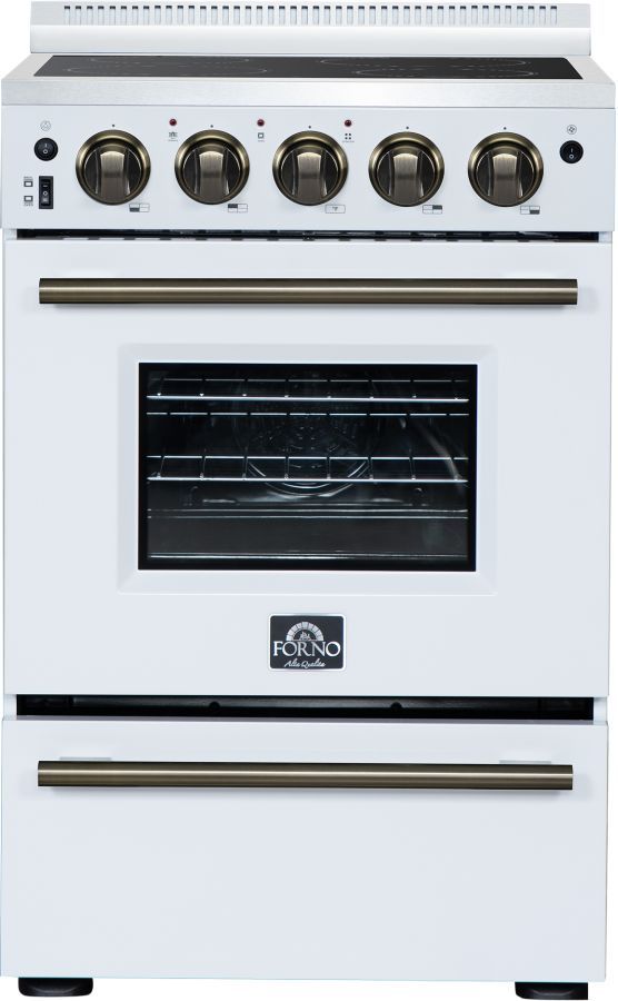 FORNO® Loiano Alta Qualita 24" White Freestanding Electric Range-0