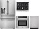 Thor Kitchen® 4 Piece Stainless Steel Gas Kitchen Package-0