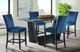 Elements International Beckley 5-Piece Dark Blue Counter Dining Set-2