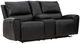 Signature Design by Ashley® Glossmore Black Manual Reclining Loveseat with Console-0