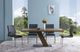 Armen Living Fusion 2-Piece Brushed Stainless Steel/Gray Side Chair Set-2