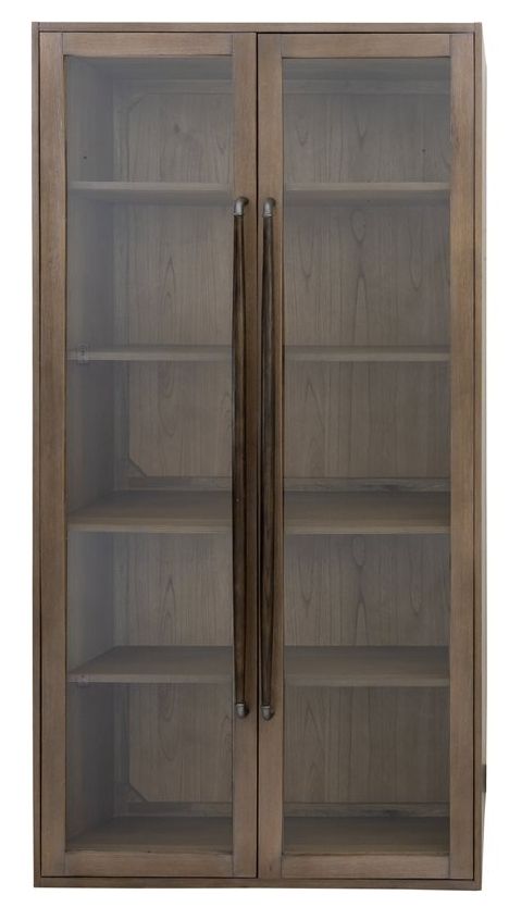 YHD Kira Brown Large Exposure Cabinet-2
