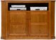 American Heartland Manufacturing Oak 57" Plain Base Tall Corner TV Stand-0