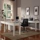 Parker House® Boca 3-Piece Cottage White U-Shape Desk Set-1