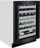 ZLINE Touchstone 4.8 Cu. Ft. Stainless Steel Wine Cooler with Black Stainless Steel Glass Door-2