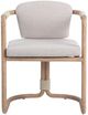 Classic Home Dawson Butterscotch Fabric/Wooden Outdoor Armchair-2