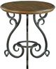 Kincaid Furniture Portolone Alder Accent Table with Metal Base-0