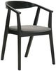 Armen Living Santana 2-Piece Charcoal Dining Chair Set-0