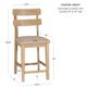 Powell® Daly Beige/Natural Counter Stool-2