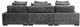 Moe’s Home Collection Tumble Dream 5-Piece Charcoal L-Shaped Modular Sectional and Ottoman-1