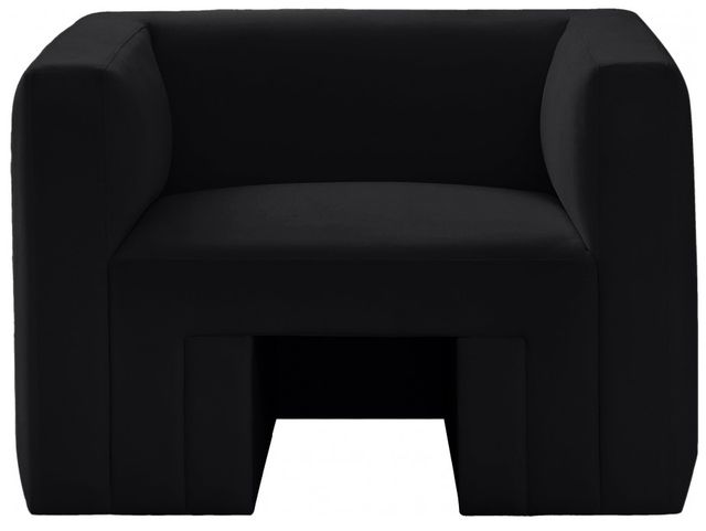 Meridian Furniture Henson Black Velvet Chair-1