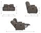 La-Z-Boy® Cade Oyster Leather Manual Reclining Loveseat with Console-2