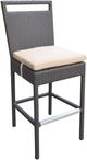 Armen Living Tropez Beige/Gray Fabric/Wicker Outdoor Bar Stool-0