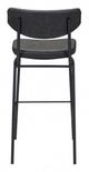 Zuo Modern Sharon Vintage Black Bar Chair-3