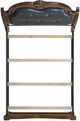 Elements International Cadenza Black/Brown Queen Upholstered Panel Bed-4
