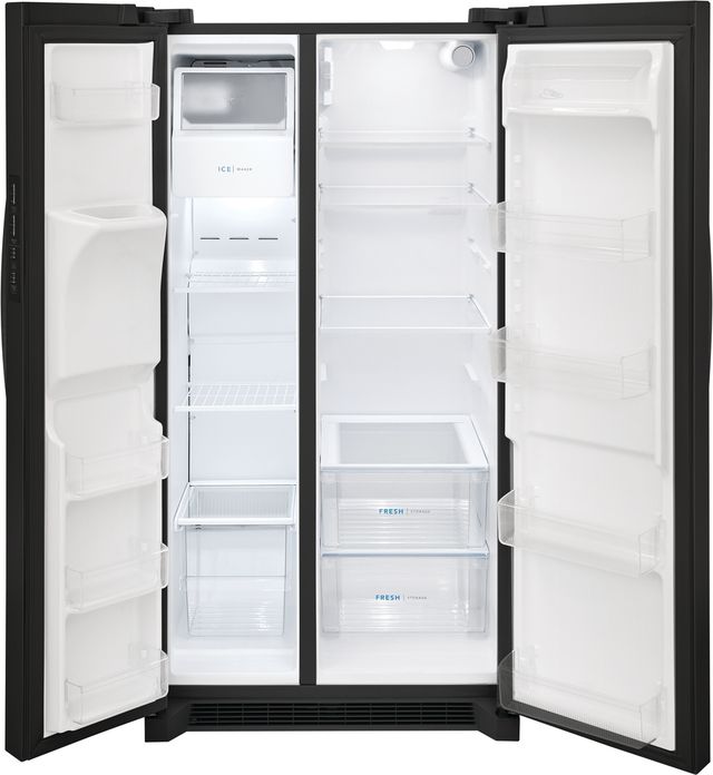 Frigidaire® 36 in. 25.6 Cu. Ft. Black Side-by-Side Refrigerator-1