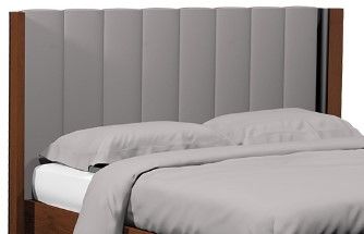Country View Woodworking American Modern Brown Maple Vertical Panel Queen Platform Bed-1