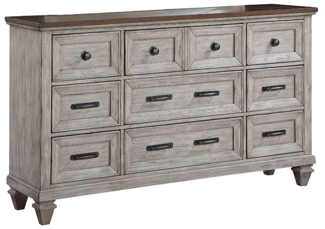 vintage grey dresser AVAILABLE: New Hope Gray Dresser by Broyhill main image 1