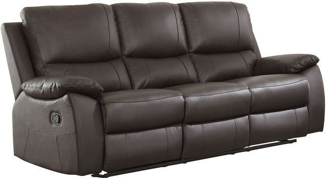 Homelegance® Dawson Brown Double Manual Reclining Sofa-0