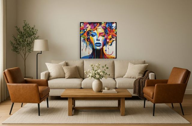 Classy Living Luminous Vibrant Reverie Wall Art-1