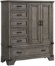 Intercon Forge Wire Brushed Steel Gray Gentleman's Chest-0