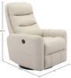 Parker House® Hercules Oyster Manual Swivel Glider Recliner-3
