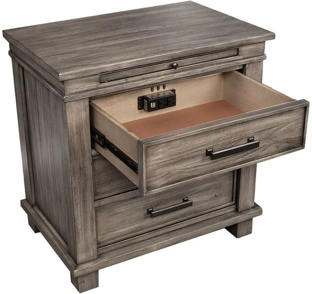 A-America® Glacier Point Graystone Nightstand-0