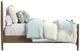 Flexsteel® Verona Brown Oak/Cream Queen Upholstered Panel Bed-2