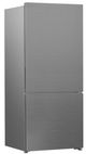 Blomberg® 30" 16.1 Cu. Ft. Stainless Steel Counter Depth Bottom Freezer Refrigerator with Ice Maker-1