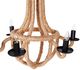 A & B Home Brown Ordway Iron Spray 6-Light Chandelier-2