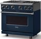 Viking® 7 Series 36" Slate Blue Pro Style Natural Gas Range with 12" Reversible Griddle-5