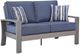 Signature Design by Ashley® Half Moon Beach Blue/Gray Aluminum/Fabric/Resin Outdoor Loveseat-0