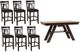 Liberty Furniture Lawson 7-Piece Dark Espresso/Light Espresso Gathering Table Set-0