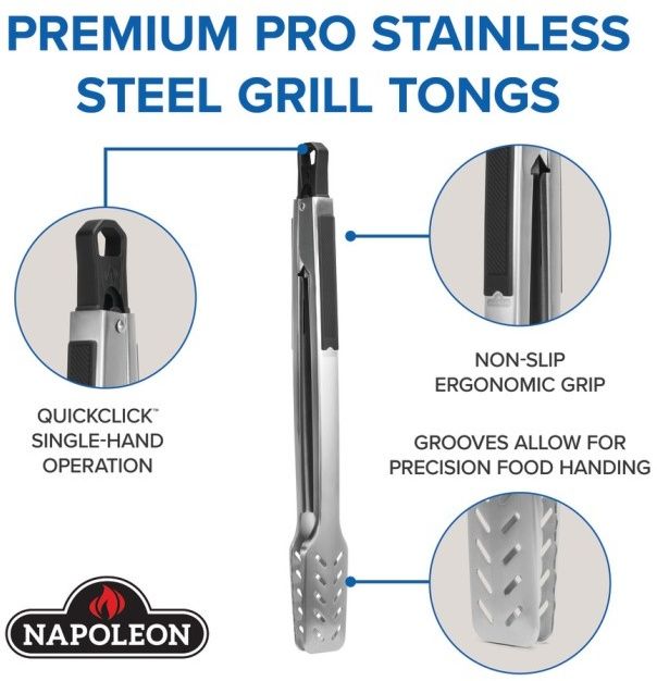 Napoleon PRO Series Premium Grill Tongs-3