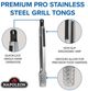 Napoleon PRO Series Premium Grill Tongs-3
