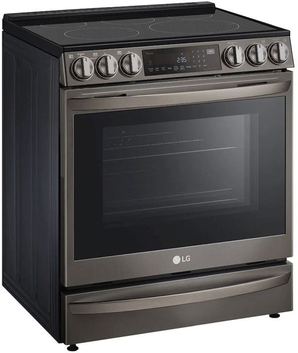 LG 30" PrintProof™ Black Stainless Steel Slide-In Electric Range-2