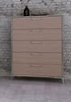 VIG Furniture Nova Domus Boston Brown/Stainless Steel Chest-4
