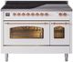 Ilve® Nostalgie II Series 48" White Pro Style Induction Range-0