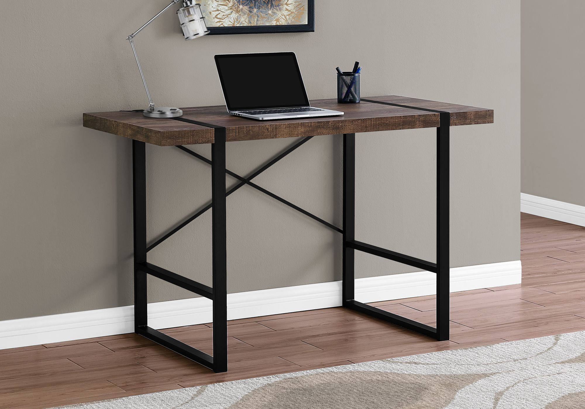 Monarch Specialties Inc. Brown Reclaimed Wood 48 Computer Desk Steinbach MB