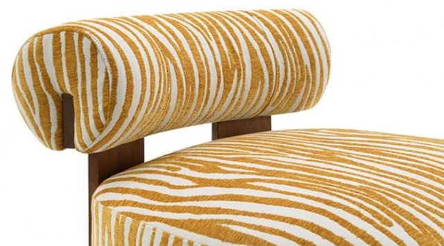 Furniture of America® Niobe Yellow Accent Chair-4