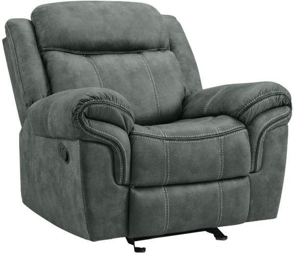 Elements International Sorrento 3-Piece Charcoal Living Room Seating Set-3
