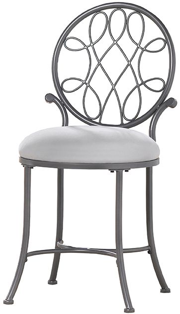 HH2 Home O'Malley Gray Vanity Stool-0