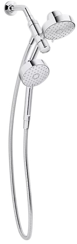 KOHLER® Awaken® Polished Chrome 1.75 GPM 2-in-1 Multifunction Shower Combo Kit-0