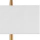 Currey & Company Caldwell Antique Brass/Off-White Floor Lamp-2