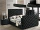 Crown Mark Josephine Black Nightstand-1