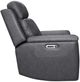 Flexsteel® Amelia Charcoal Power Recliner with Power Headrest and Lumbar-2