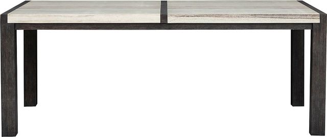 Magnussen Home® Plum Creek Ravenwood Black Rectangular Dining Table with Marble Top-1