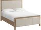 Whittier Wood® Furniture Bailey Almond Queen Upholstered Panel Bed-0