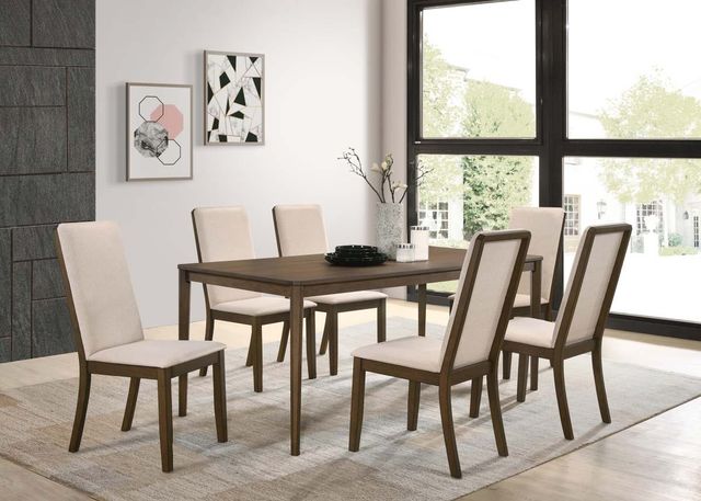 Coaster® Wethersfield 7-Piece Latte/Medium Walnut Dining Set-0